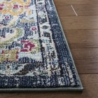 Long Runner Traditional Oriental Medallion Blue Area Rug   free Shipping  