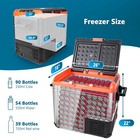 58l 61qt Portable Car Refrigerator Freezer Compressor Cooler Single Zone 12v