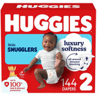 Huggies Little Snugglers Fragrance Free Baby Diapers Size 2  12-18 Lbs  144count