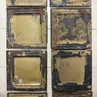 Lot Of 8 Matching Antique Ceiling Tin Tiles Shabby 12 5x12 5 Embossed Patina