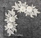 3d Lace Beads Flower Applique Patches Sew On Patches Embroidery Appliques Rhines