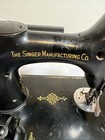 Vintage Singer Featherweight Sewing Machine Cat  3-120 Tested Works - No Case