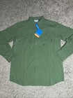 New Men s Columbia Omni-shade James Bay Green Long Sleeve Shirt Size Large