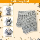 Women s 3-piece Winter Knit Set - Warm Pompom Beanie  Touchscreen Gloves   Scarf