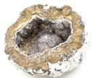Natural Open Quartz Geode Specimen 3  Druzy Nodule Decor Estate Find 