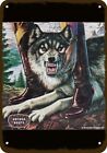 1981 Nocona Cowboy Boots Cowgirl Wolf Vintage Look Decorative Replica Metal Sign