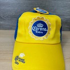 Corona Hat Cap Snapback Yellow Blue Beer Trucker One Size Adjustable Nwt