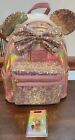 Loungefly Disney  Pink Iridescent Sequin  Bag   Ears   Pin Set  new   