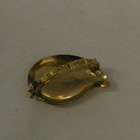Used Vintage Gold Tone Tear Drop Scarf Clip 1 