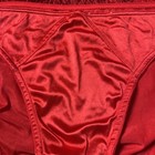 Vintage Warners Bright Shine Red Satin Panties Size 8 Large 1990   s