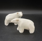 Modern Cubist Ceramic Polar Bear Sculptures Contemporary Design