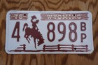 Vintage 1978 Wyoming Ranch Fence License Plate