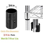 12 Pairs Wire Shelving Shelf Lock Clips For 3 4 24 Pcs Inch Dia  Black 
