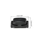 Guitar Pick Holder Plastic Black For Guitar  Bass  Ukulele Pack Of 5