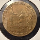1939 New York World s Fair 150th Anniv  Washington Inauguration Brass Medal-32mm