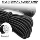 1 8  Black Shock Cord Marine Grade Bungee Heavy Duty Polyester Bungie String