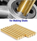 Brass Rods  Dia 3 16 Inch length 12 Inch  6 Pcs For Hobby Modeling  Gunsmithing