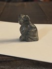 30mm Hand Carved Cat Gemstone Statue Healing Crystal Animal Figurine Lucky Charm
