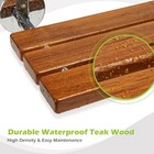 20  Ada Folding Teak Shower Seat  Wall Mounted  400lb Max  Upgraded Bench Stool