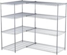 Uline H-1205s S-hooks For Wire Shelving Units - 8ct Black    Free Shipping  