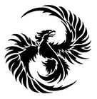 Lg Phoenix Bird Stencil Template Cakes Pillows Signs T-shirts 11 1 2  X 11 
