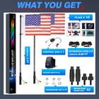 2pcs 3ft Led Whip Lights Rgb ic Chasing Lighted Whips For Can Am X3 Atv Utv Rzr