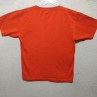 Harley Davidson Shirt Adult Medium Orange Embroider Logo Made Usa Ss Biker Mens