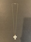 Vintage Sterling Silver Catholic Jesus Cross Pendant Necklace