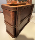 Antique 1919 Singer Treadle Sewing Machine Cabinet 2 Wood Drawers Side Frame