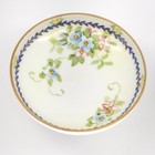 Antique Hand Painted Floral Pedestal Bowls Set Of 2 Noritake Nippon Porcelain