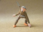 Vintage 1930 s Barclay Manoil Lead Metal Wwi Soldier Throwing Grenade