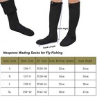 Neoprene Wading Socks For Fly Fishing Unisex Abrasion-resistant 4 Mm Neoprene