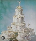 Vtg Wilton Tiered Wedding Cake Stand Set 10 Lattice Plates Layers White Classic