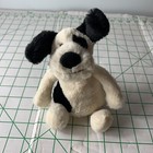 Jellycat Bashful Black   White Puppy Dog Soft Plush Stuffed Animal Toy 7    Bf