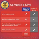 Gas X Comparison Equate Extra Strength Gas Relief Simethicone 125mg 72 Softgels