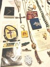 Vintage Catholic Religious Medal Charm Pendant Crucifix Items Rosary 
