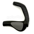 Ergon Gp5 Large Ergonomic Bike Grips Black gray Fullsize Bar Ends Pair Lock-on