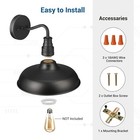 Dewenwils 2 Pack Outdoor Wall Light Industrial Gooseneck Wall Lantern Sconce