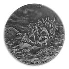 2017 2 Oz  999 Silver Coin Jesus Calms The Sea - Biblical Coin Series  a493