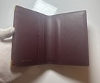 Nib  Cartier Must De Cartier Leather Passport Holder Case Id Black red Authentic