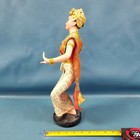 Vtg Thai Dancing Doll Bangkok Temple Dancer Wood Base Collectible 16 5  