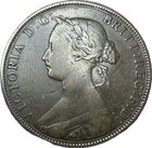1864 Nova Scotia One Cent Queen Victoria Canada Large Cent Coin