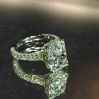 5ct Lab Created Diamond Solitaire Women Engagement Ring 14k White Gold Finish