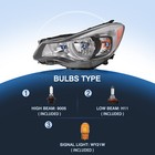 For 2012 2013 2014 2015 Subaru Impreza Xv Crosstrek Chrome Headlights Assembly