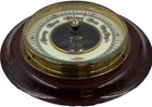 Vintage Atco West German Nautical Wall Hanging Barometer Wood  brass Weather