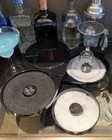 Atpeam 1 Pack 3 Tier Margarita Salt Rimmer Set Bar Glass 17 18 7 5cm  Black