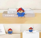 New Bear Paddingtons Red Blue Plush Key Fob Key Chain Purse Bag Toy Charm Holder