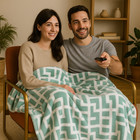 Ultra Plush Fleece Throw Blanket 50  X 60      Soft All Season Couch   Bed Use