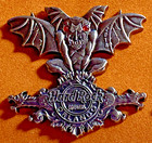 Hard Rock Cafe Hhn 2014 Halloween Horror Nights Le300 Jeweled Gargoyle 3 Pin Set