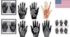 Water-resistant Henna Tattoo Stencil Kit - 6 Sheets For Easy Temporary Tattoos